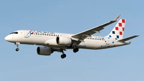 9A-CAM · Airbus A220-371 · EGLL