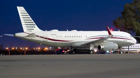 P4-HSJ · Airbus A320-232 ACJ Prestige · GMMN