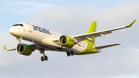 YL-CSB · Airbus A220-371 · EGLL