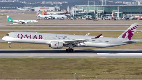 A7-AOB · Airbus A350-1041 · RKSI